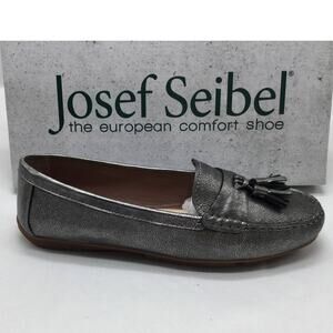 Josef Seibel Leather Tassel Loafers NIB Elina Metallic Gold 6.5